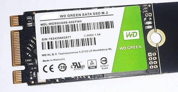 WD 256 M2 SSD with external Case 100% health