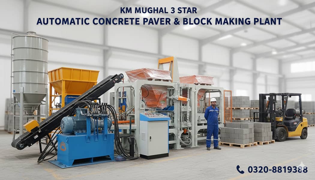 flyash bricks and blocks making machine 10