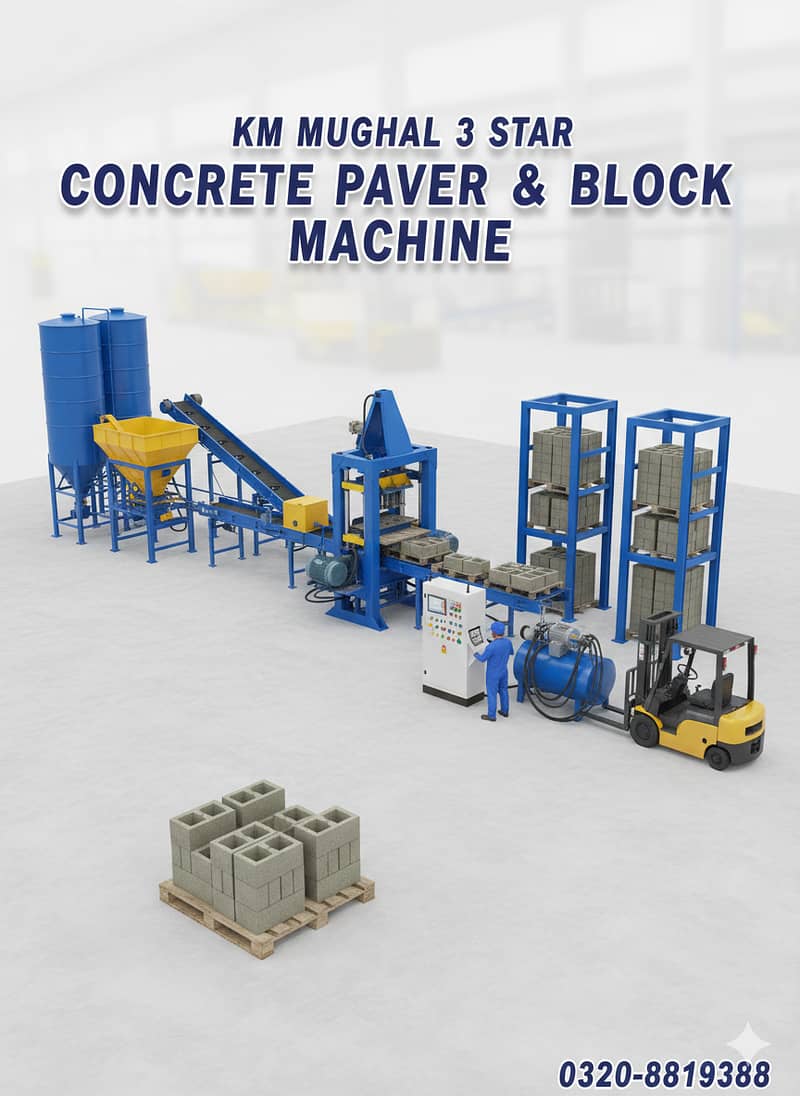 flyash bricks and blocks making machine 12