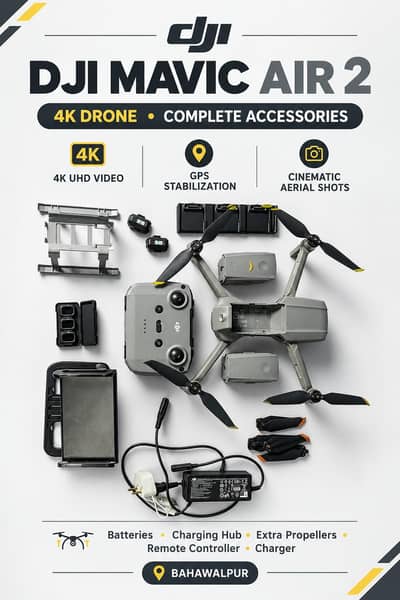 DJI Mavic Air 2 4K Drone Available for Sale in Bahawalpur!
