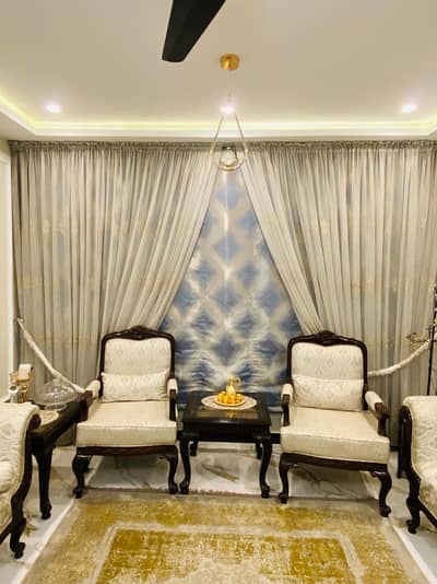 luxury blue window blind