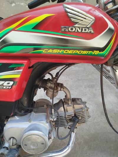 honda cd 70 red 2022 model