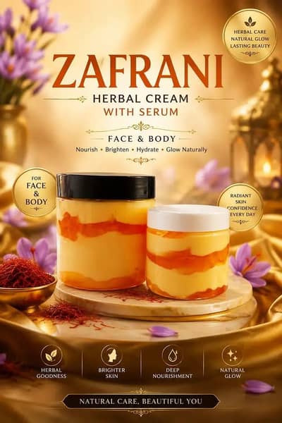 zafrani cream jar is the magic of whitening