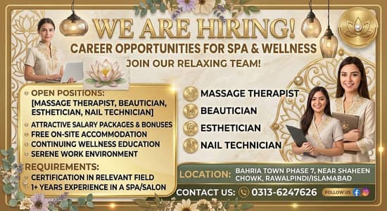 Salon jobs available for females!