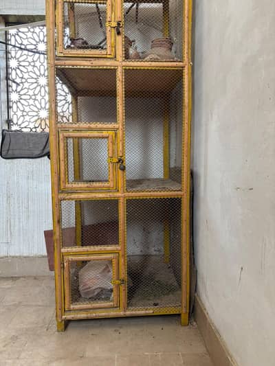 3 khani wood pinjra