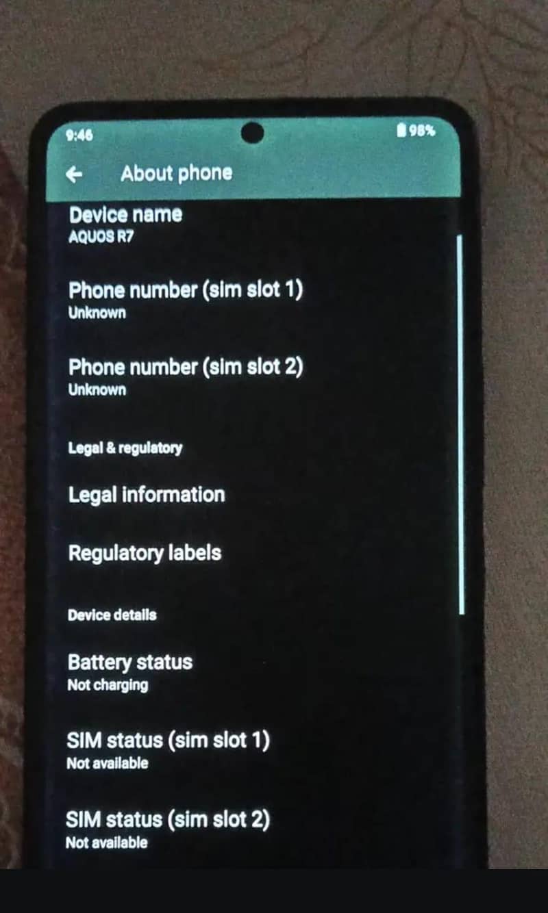 Sharp Aquos R7 6