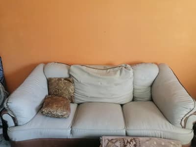 Leather sofa set