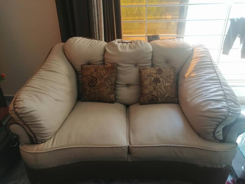 Leather sofa set 1