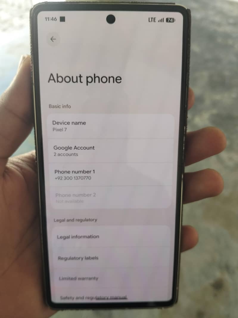 Google Pixel 7 0