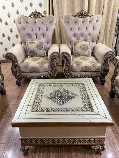 7 seater sofa set with table
