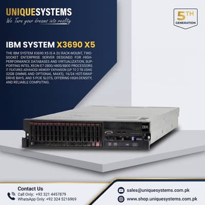 IBM System x3690 X5 Enterprise Server | 2U High-Performance | Xeon E7
