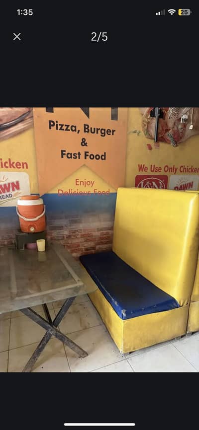 Used Restaurant Sofa & Table Set for Sale