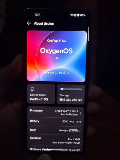 One Plus 11 5G Global | 16 GB | 256GB | Official PTA