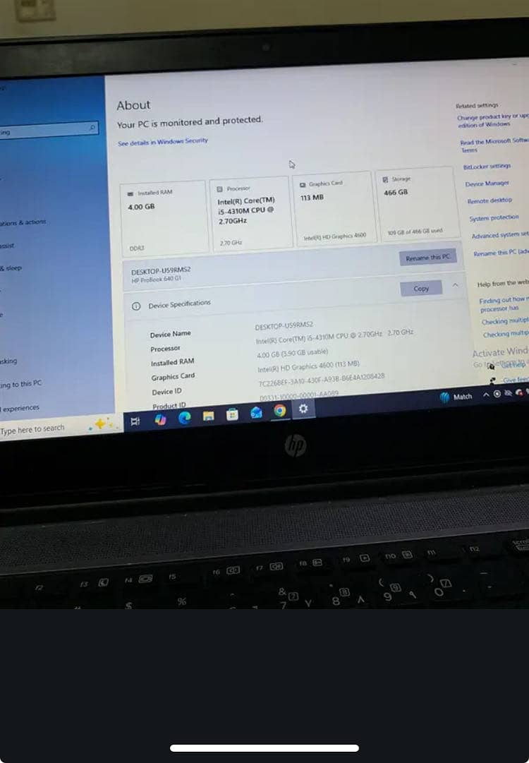 HP CORE I5 1
