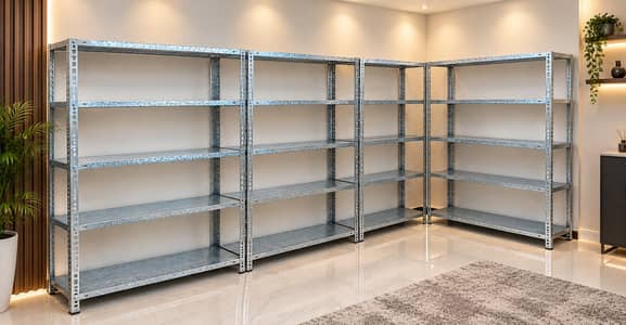Title: Almost New Heavy Metal Display Racks – 6×4 Feet – Karachi
