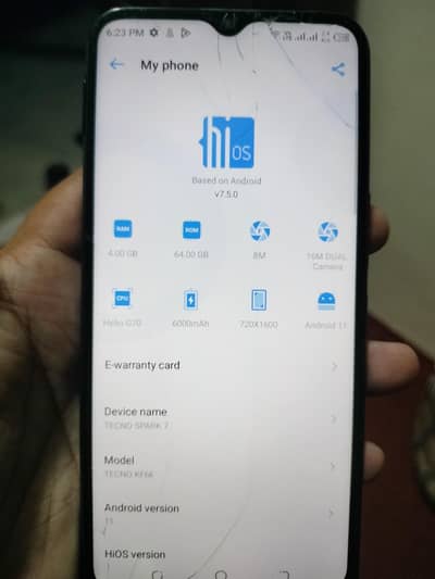 TECno spark 7