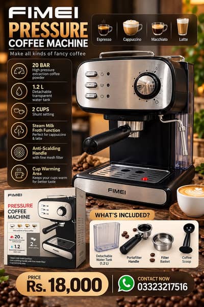 Pressure Coffee Machine for Sale