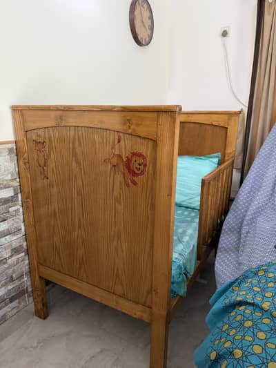 Wooden baby cot