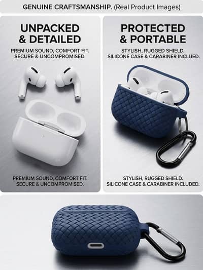 Premium wireless Earbuds with charging case