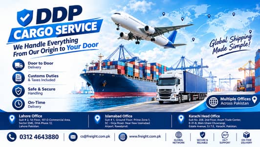 DDP Cargo Service to Pakistan | China to Pakistan Shipping | All Custo