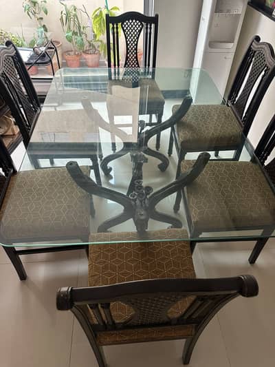 Dining Table Set- 6 Chairs New Condition