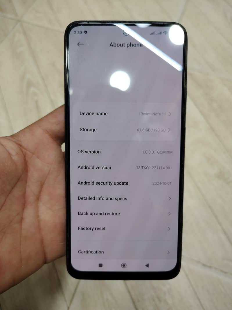 Redmi note 11 0
