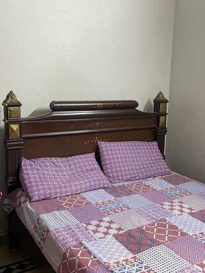 Double bed with mattress