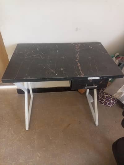 K Shaped Table For Sale With Free Chair Easily Repairable