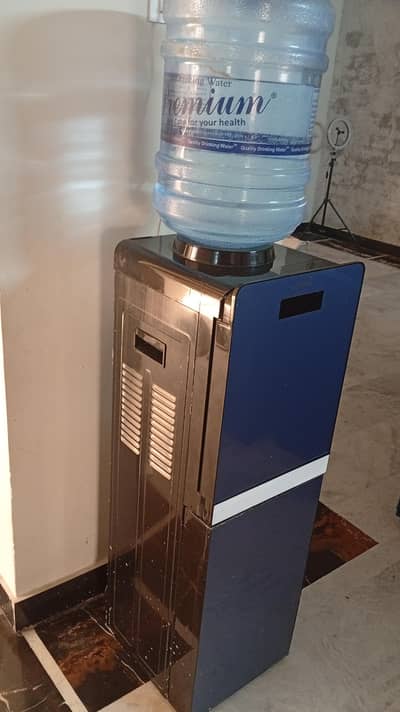 water dispenser, cloud mirrorr, oven, air fryer, rugs, planter, lamps