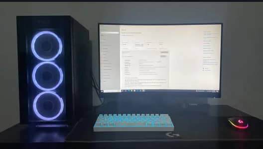Gaming PC + MSI 2K 165Hz Curved Monitor