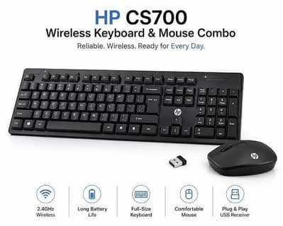 HP Wireless Keyboard Mouse Combo CS700 (High Copy)