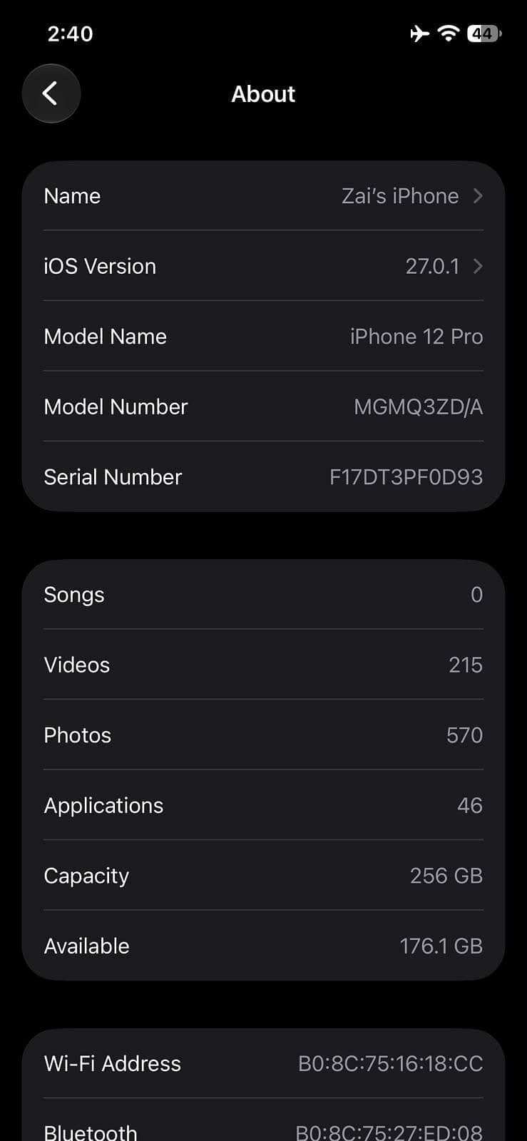 iPhone 12 Pro 256GB 5