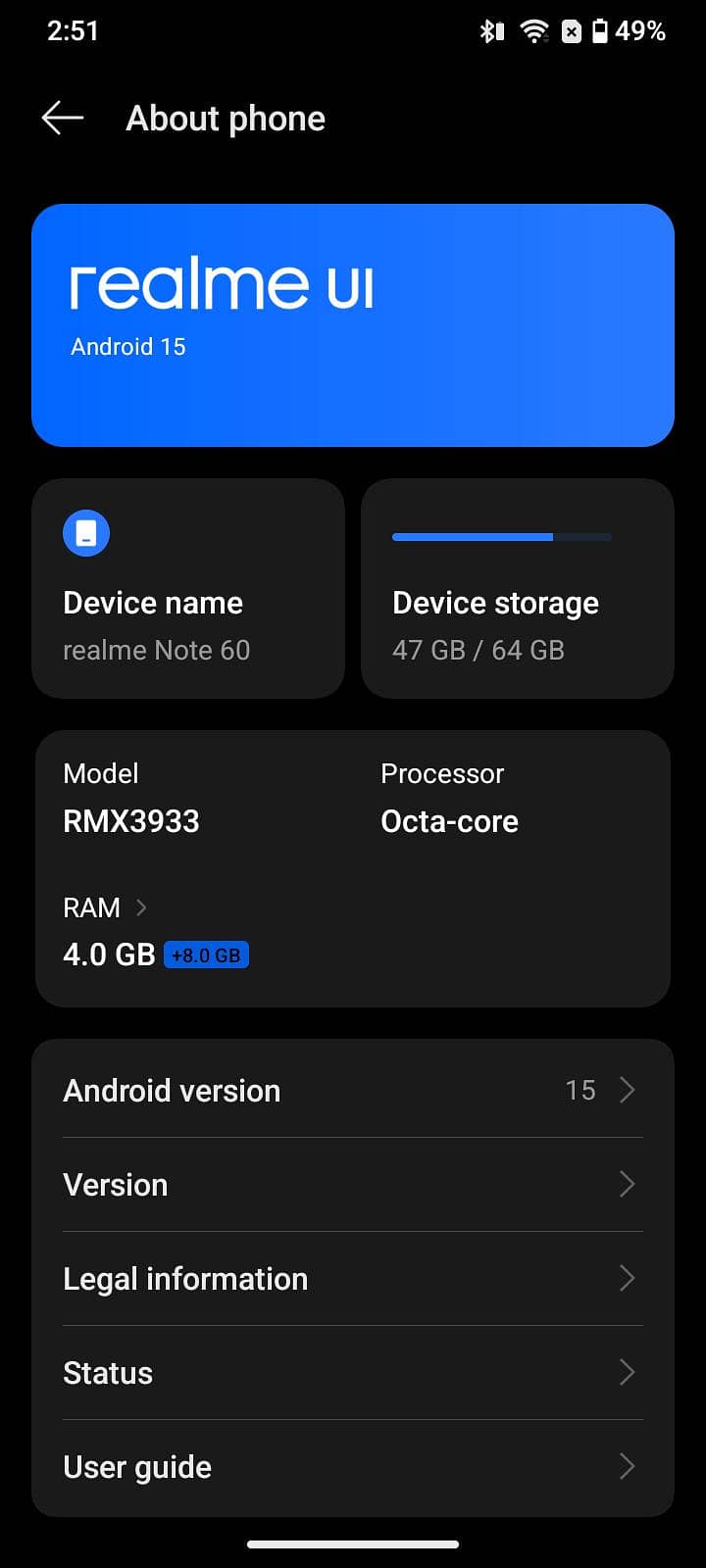 Realme Note 60 3