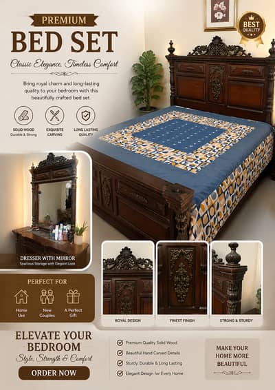 bedset / bedroom furniture / king bed / double bed