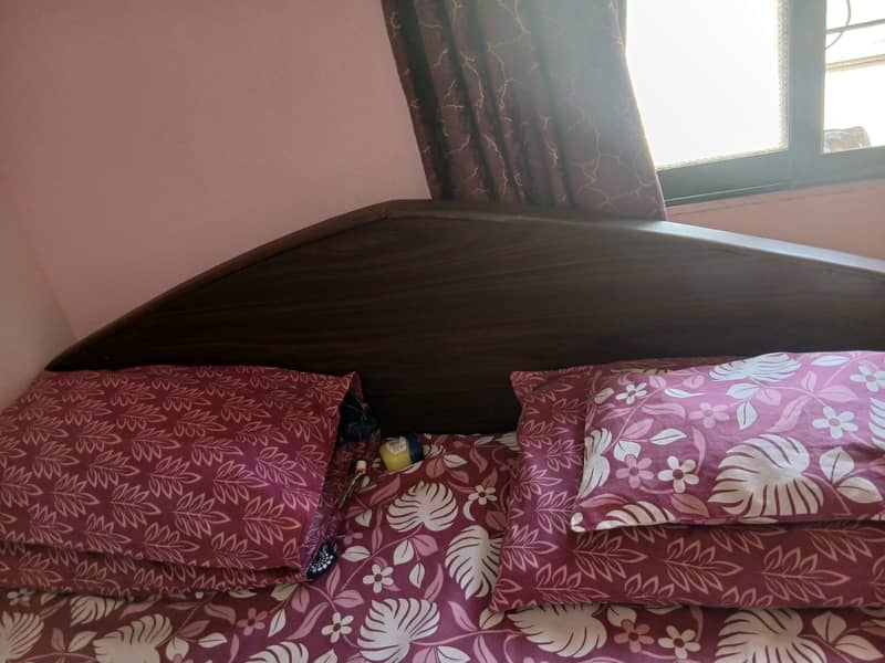 Double bed, Single bed, Dressing table, Dining Table & Cupboard 1