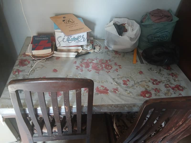 Double bed, Single bed, Dressing table, Dining Table & Cupboard 8