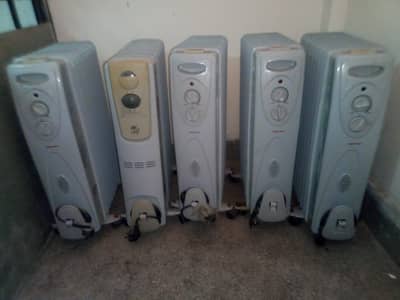 5 Electric Oil Heaters , condition close to new