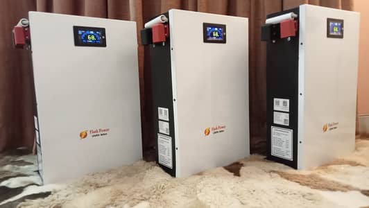 Flash Power batteries, 25v and 51v, 100Ah and 200Ah. EVE cells