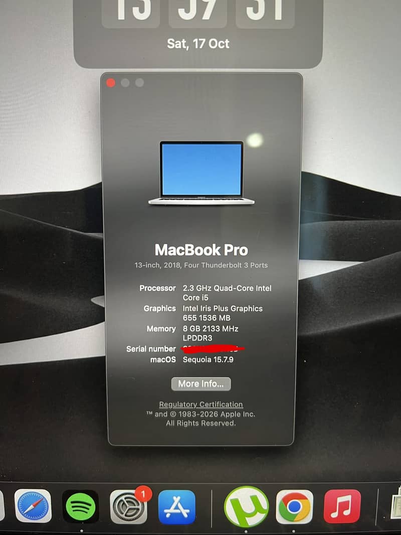 MacBook Pro 2018 with Touchbar 3