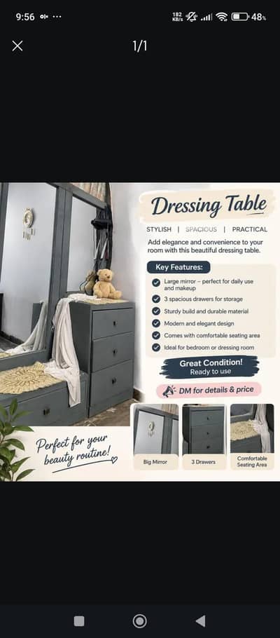 dressing table