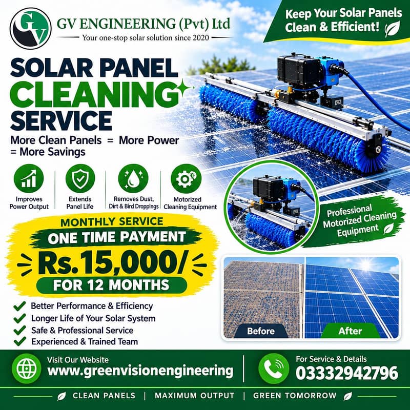 MOTORIZED SOLAR CLEANER 0