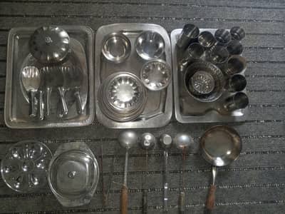 stainless steel pot. steel k bartan 11000 k