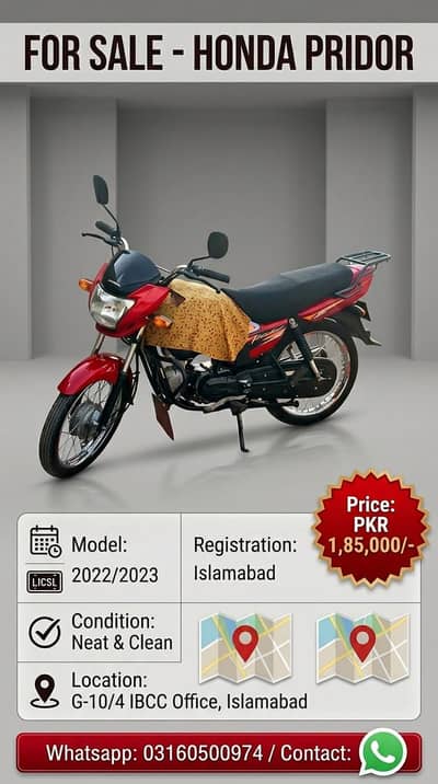 Honda prider 100 cc