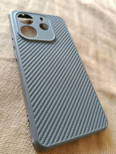 Redmi Note 14 Grey Stylish Cover