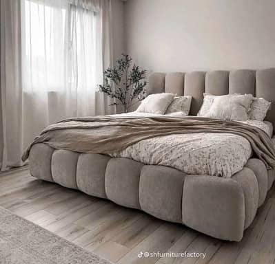 Double bed - King size bed - Poshish bed - bed set - Bedroom set