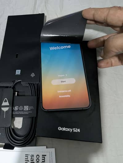 Samsung Mobile S24 brand new set just box open not used sim lock