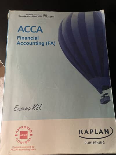 Kaplan ACCA F3 Financial Accounting (FA) Exam Kit