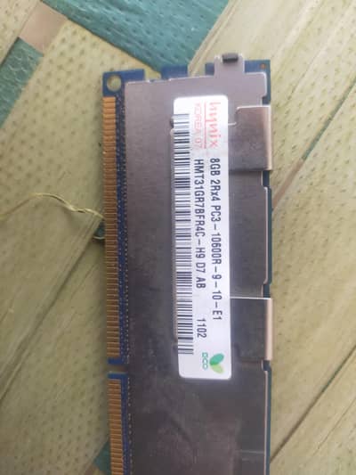 Hynix 8GB DDR3 ECC Registered Server RAM (4 Sticks Available)