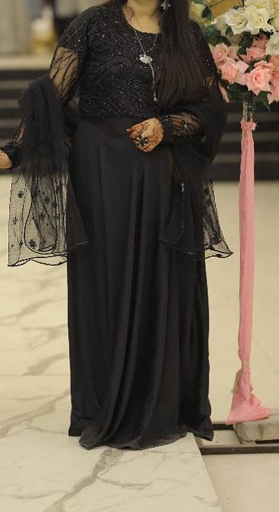 black silk maksi