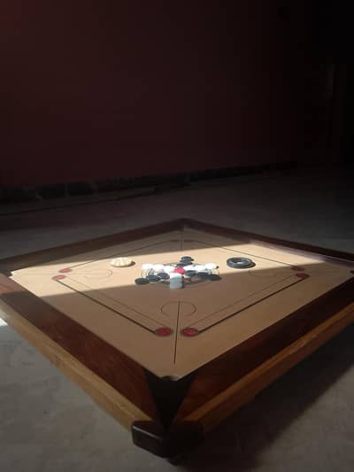 Carrom board 36 by 36 size made in shisham wood with set of stricker